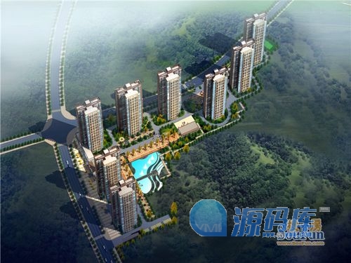 通达南山悦效果图鸟瞰图